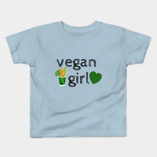 Vegan girl Kids T-Shirt